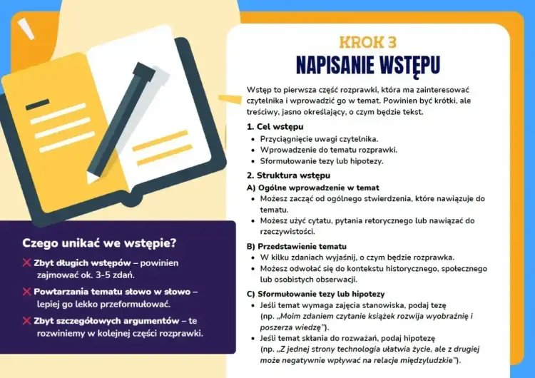 Rozprawka o szkole - jak napisać? Gotowy wzór i błędy